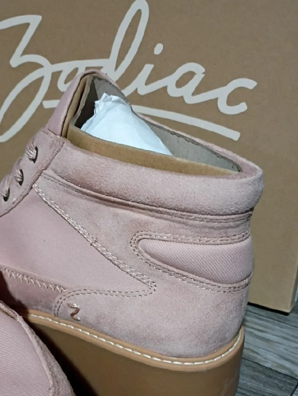 Zodiac Women's Dusty Pink Platform Sneakers